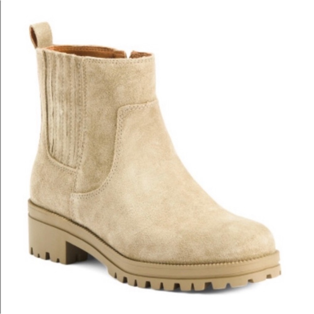 Women’s Suede Taupe Ankle Boots